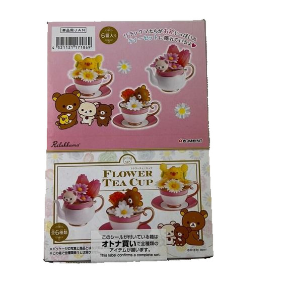 New  in Box / Rilakuma / Flower Tea Cup / Re-ment / 6 blind boxes - Picture 1 of 5